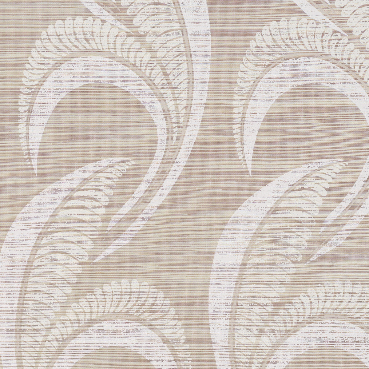 Purchase 5016551 | Banana Leaf Sisal, Silver - Schumacher Wallpaper