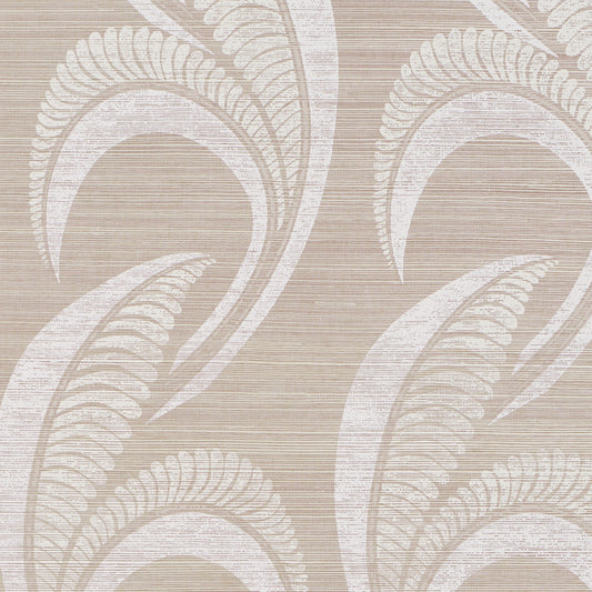 Purchase 5016551 | Banana Leaf Sisal, Silver - Schumacher Wallpaper