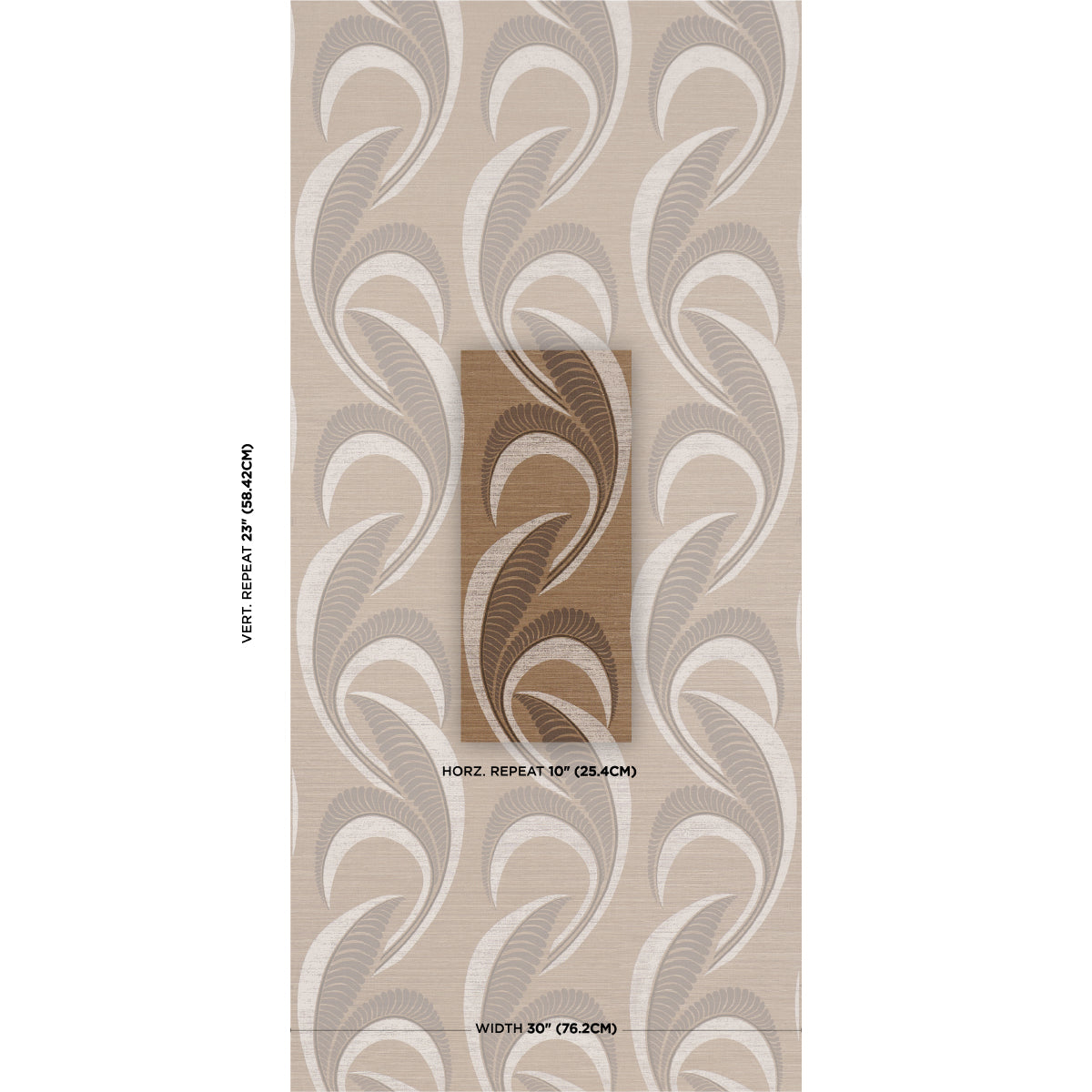 Purchase 5016552 | Banana Leaf Sisal, Mocha - Schumacher Wallpaper