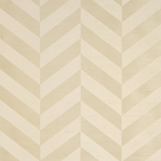 Purchase 5016560 | Staggered Chevron Sisal, Ivory - Schumacher Wallpaper
