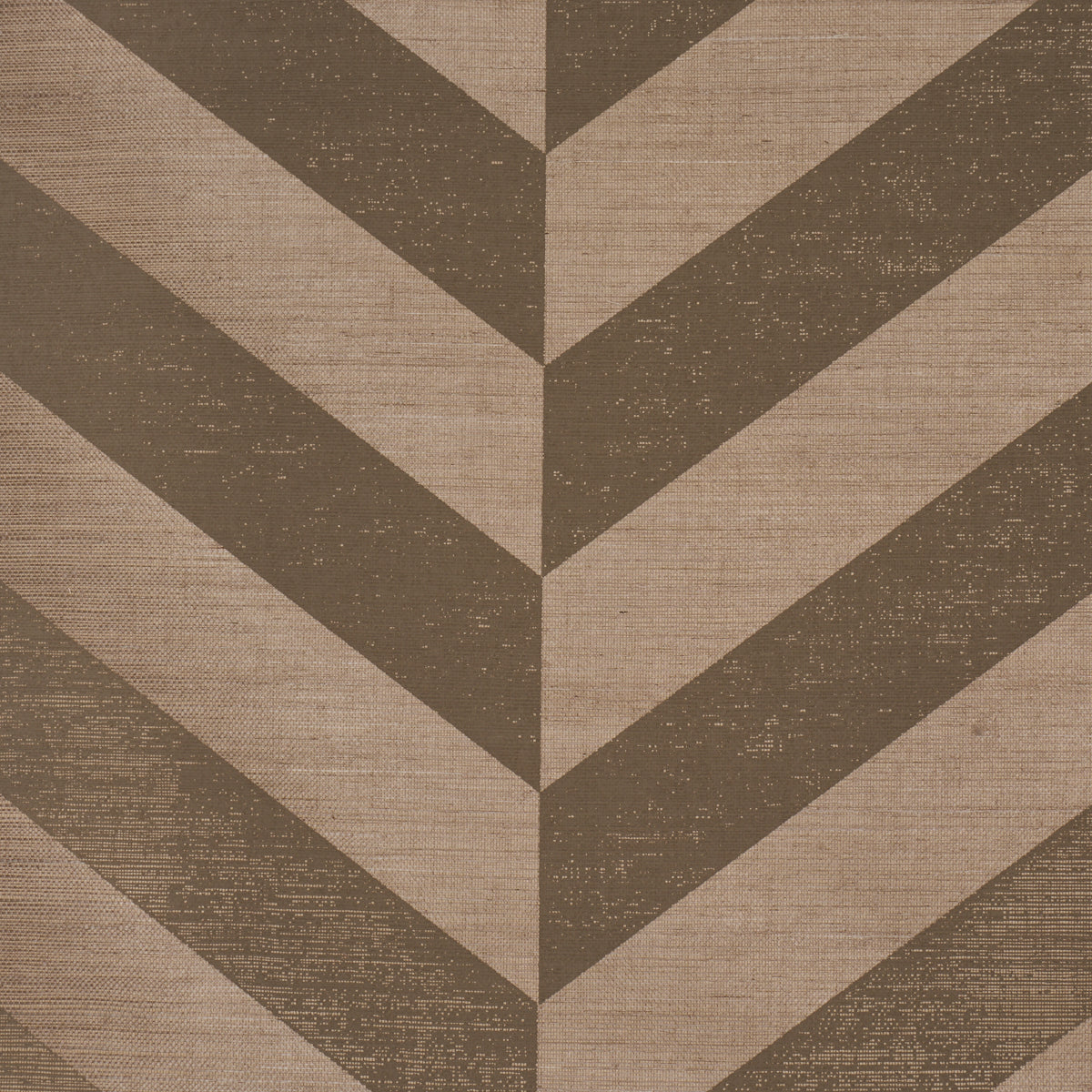 Purchase 5016561 | Staggered Chevron Sisal, Brown - Schumacher Wallpaper