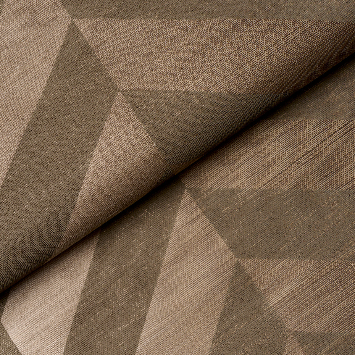 Purchase 5016561 | Staggered Chevron Sisal, Brown - Schumacher Wallpaper