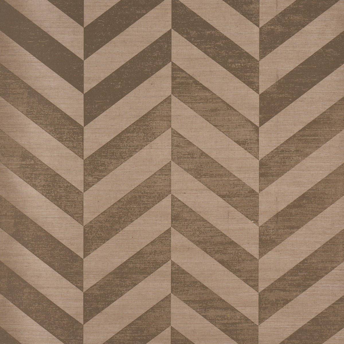 Purchase 5016561 | Staggered Chevron Sisal, Brown - Schumacher Wallpaper