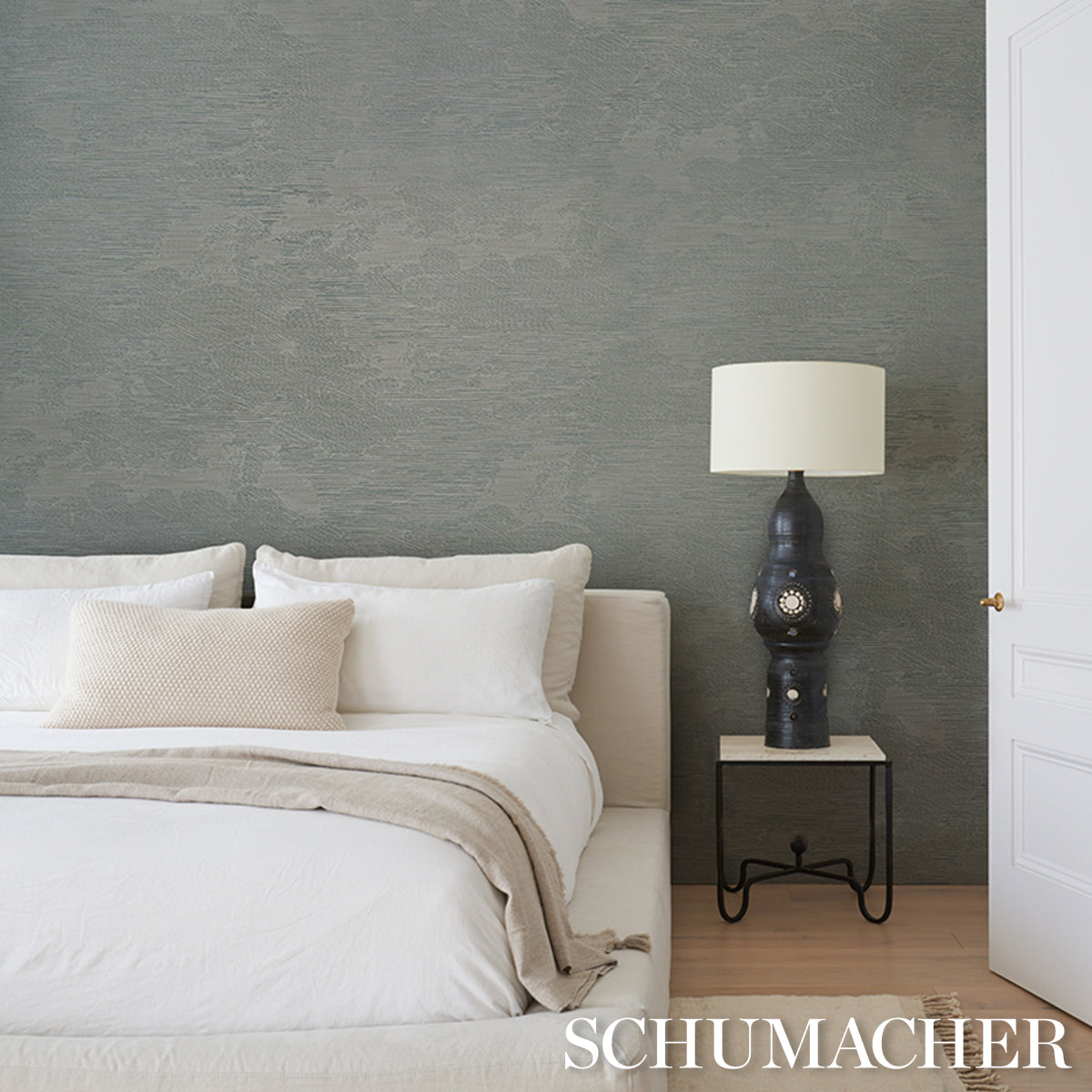 Purchase 5016571 | Drifting Cloudscape, Mist - Schumacher Wallpaper