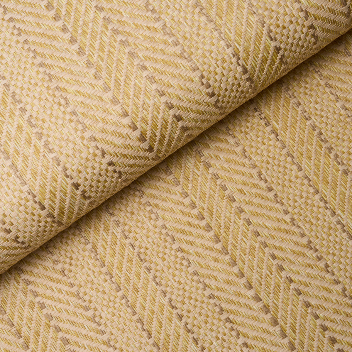 Purchase 5016600 | Zig Zag Paperweave, Sesame - Schumacher Wallpaper