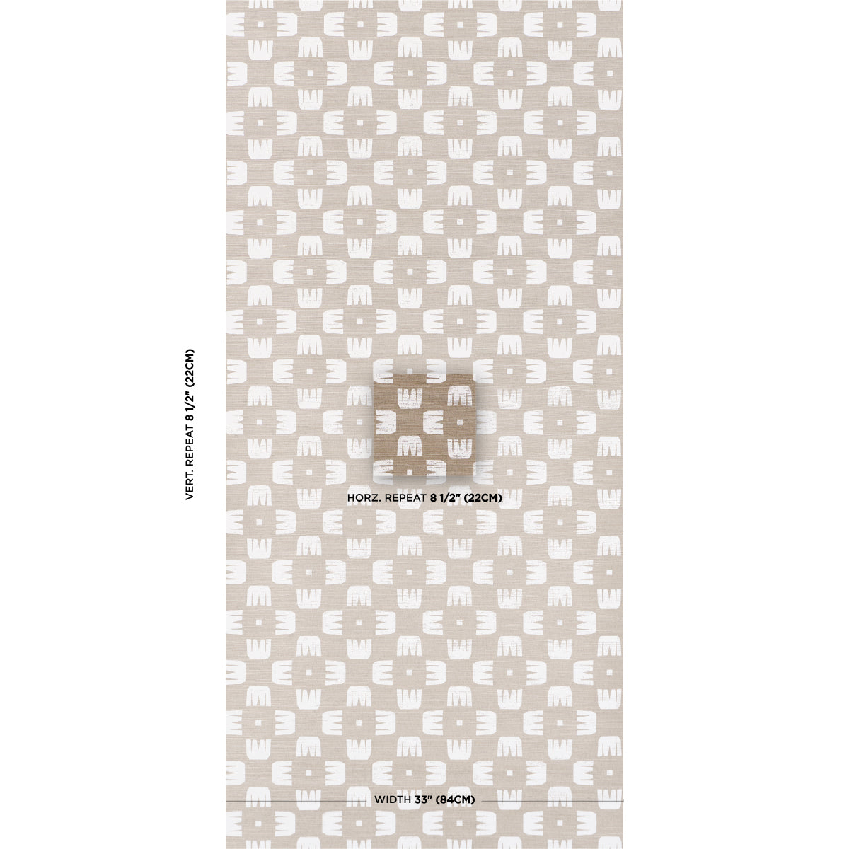 Purchase 5016631 | Raze Sisal, Dust - Schumacher Wallpaper