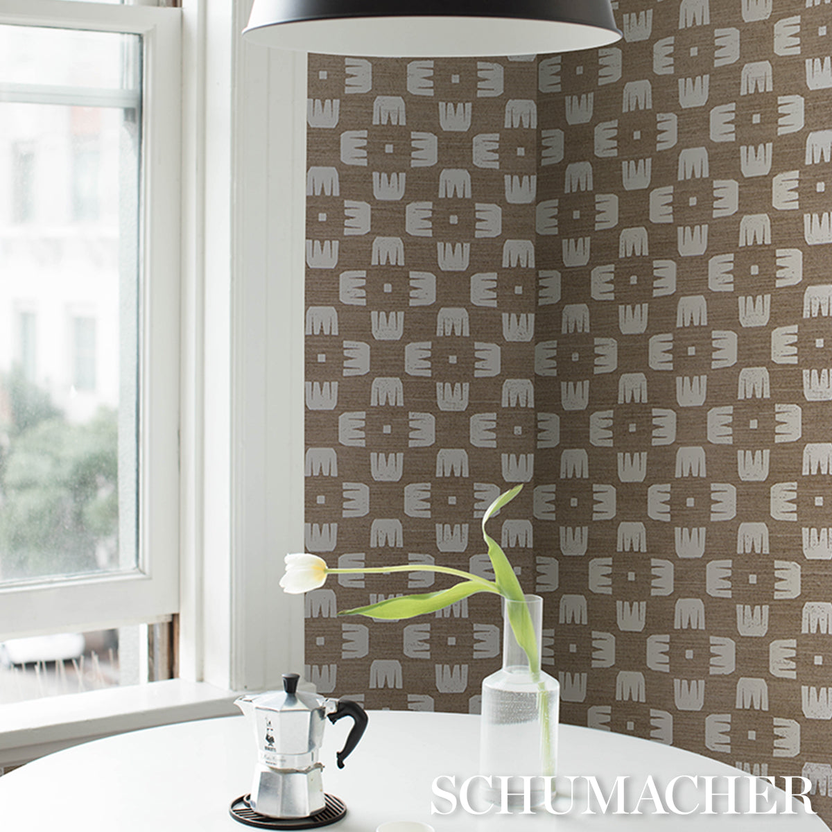 Purchase 5016631 | Raze Sisal, Dust - Schumacher Wallpaper