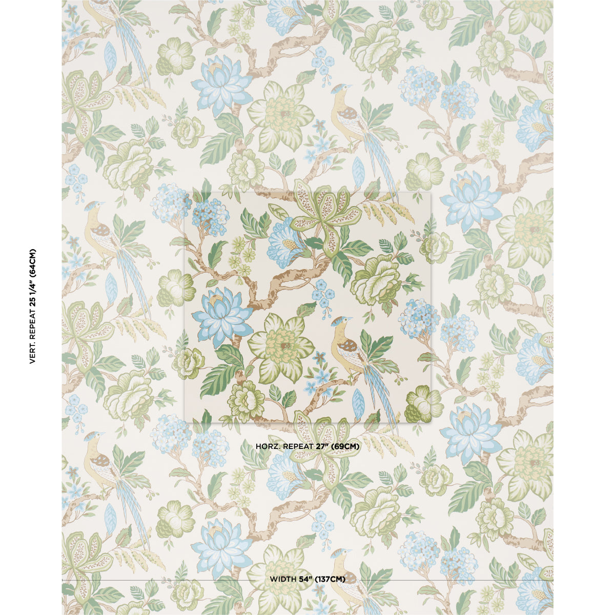 Purchase 5016662 | Huntington Gardens, Paradis - Schumacher Wallpaper