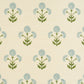 Purchase 5016671 | Saranda Flower Sisal, Sky - Schumacher Wallpaper