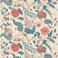 Purchase 5016691 | Sinhala Sisal, Rouge & Indigo - Schumacher Wallpaper