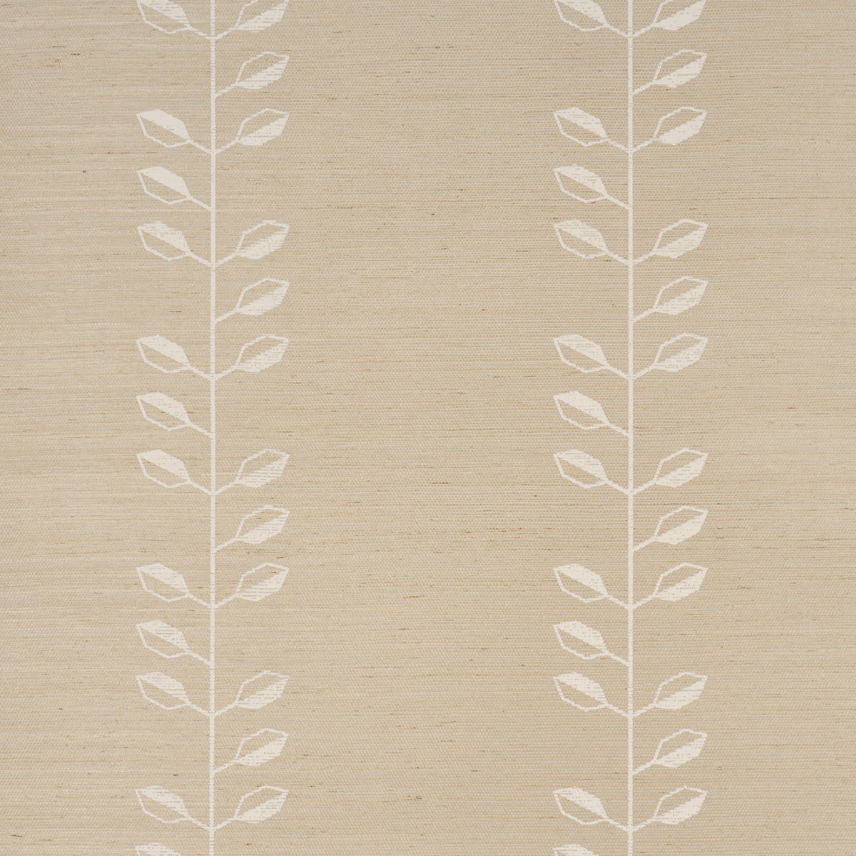 Purchase 5016700 | Geo Leaf Sisal, Bone & White - Schumacher Wallpaper