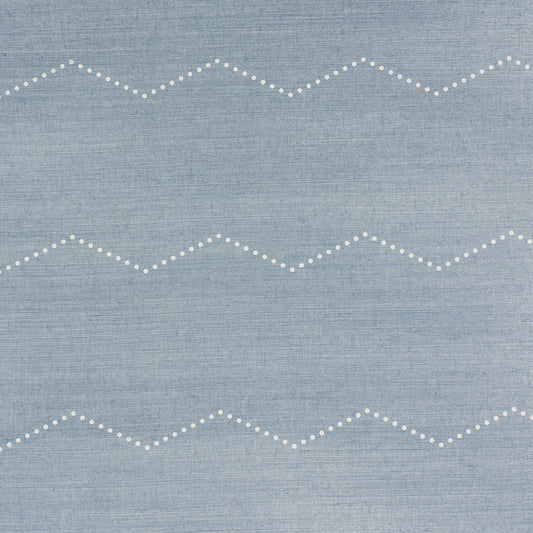 Purchase 5016710 | Rivet Stripe Sisal, Chambray - Schumacher Wallpaper