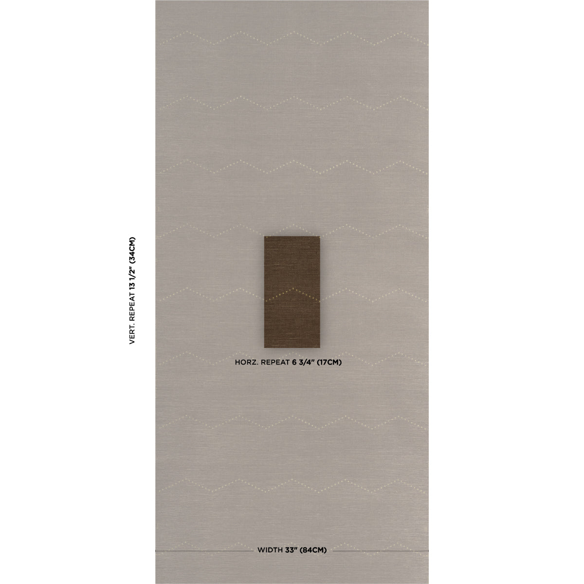 Purchase 5016712 | Rivet Stripe Sisal, Sepia - Schumacher Wallpaper