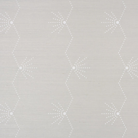 Purchase 5016720 | Royere Stripe Sisal, Dove - Schumacher Wallpaper