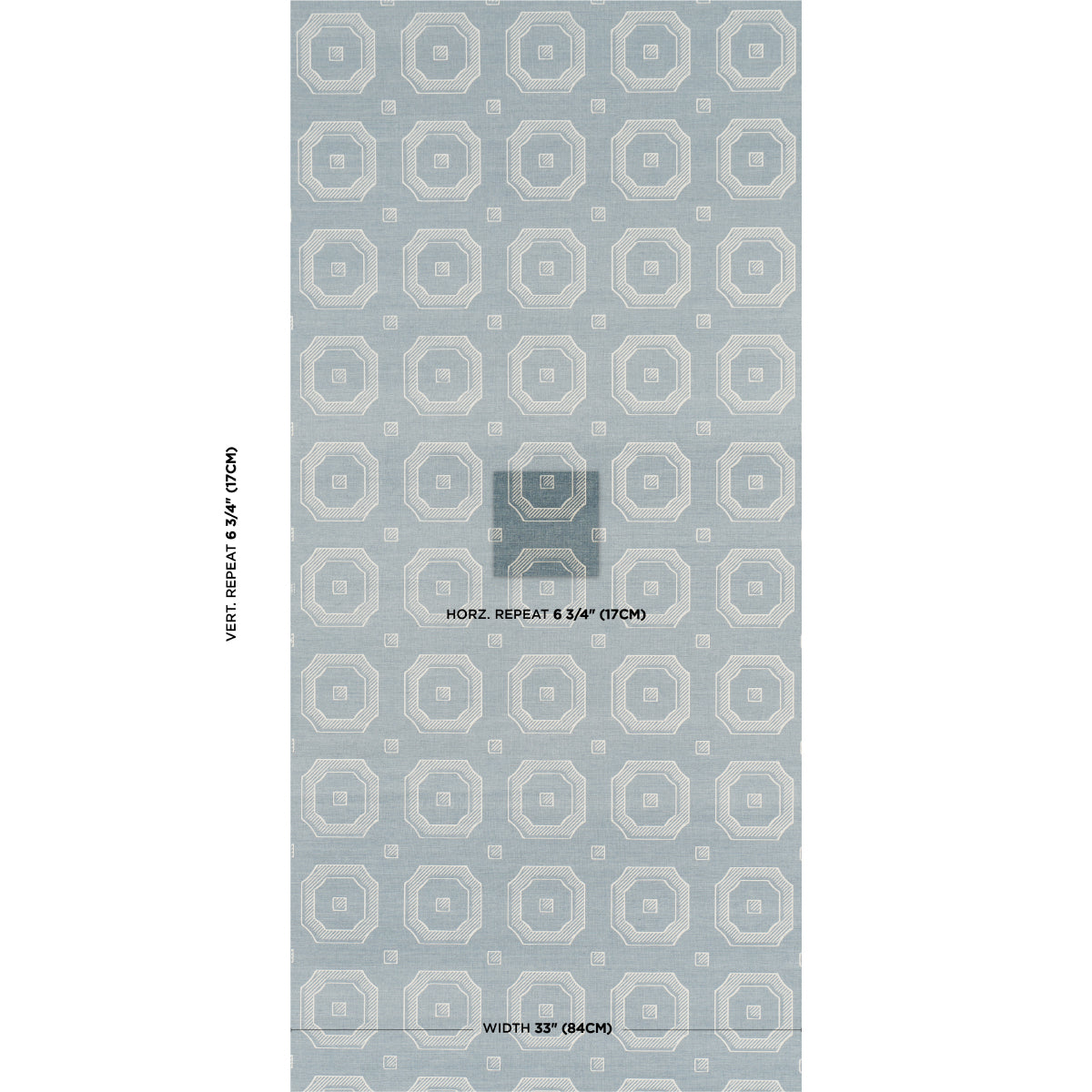 Purchase 5016730 | Beveled Frame Sisal, Denim - Schumacher Wallpaper