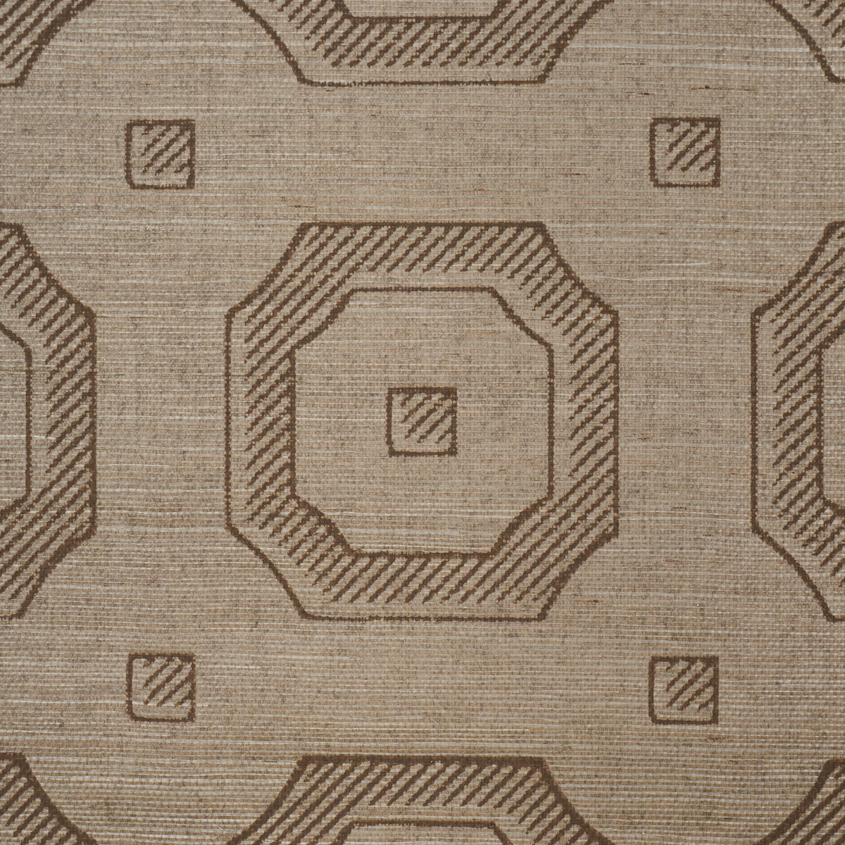Purchase 5016732 | Beveled Frame Sisal, Sepia - Schumacher Wallpaper