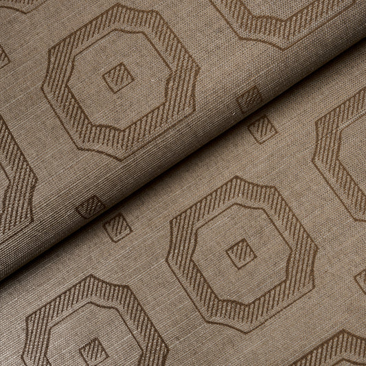 Purchase 5016732 | Beveled Frame Sisal, Sepia - Schumacher Wallpaper
