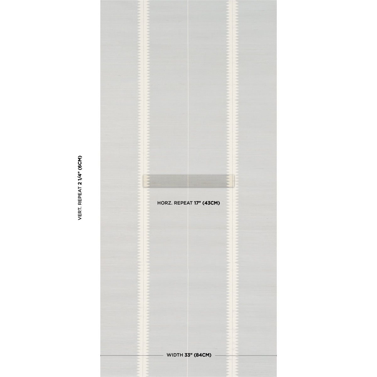 Purchase 5016740 | Bristle Stripe Sisal, Mineral - Schumacher Wallpaper