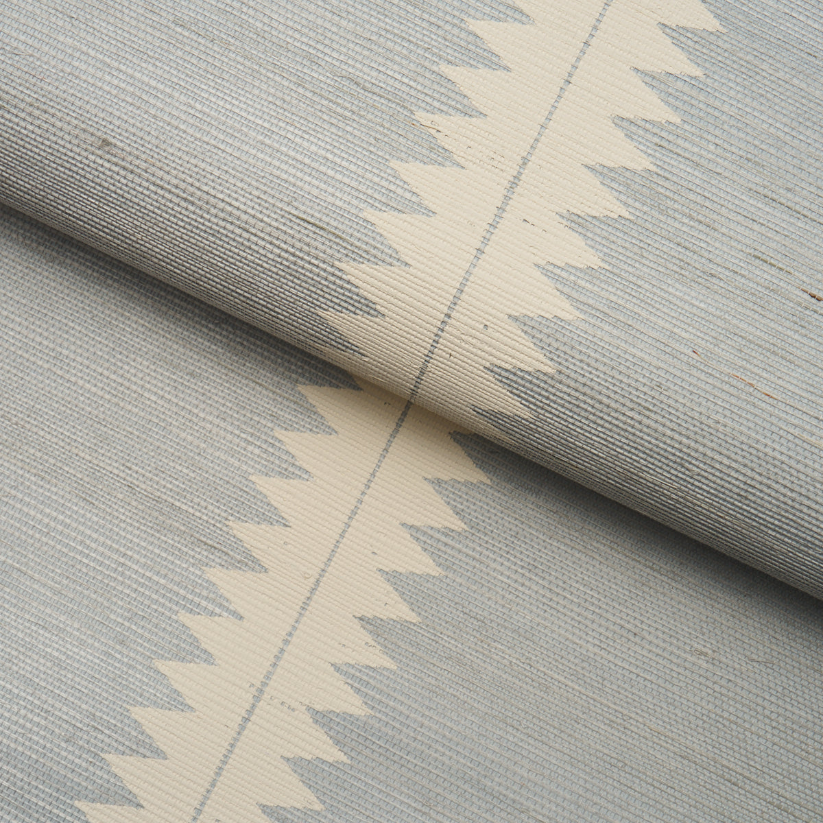 Purchase 5016740 | Bristle Stripe Sisal, Mineral - Schumacher Wallpaper
