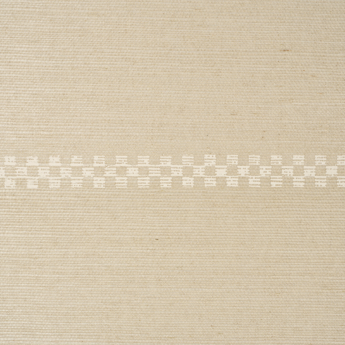 Purchase 5016751 | Checkered Stripe Sisal, Birch - Schumacher Wallpaper