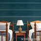 Purchase 5016752 | Checkered Stripe Sisal, Peacock - Schumacher Wallpaper