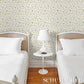 Purchase 5016770 | Celia Clover, Ivory - Schumacher Wallpaper