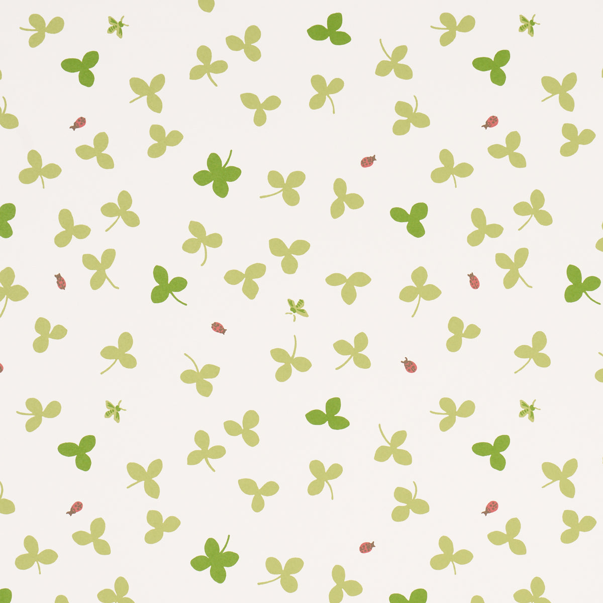 Purchase 5016770 | Celia Clover, Ivory - Schumacher Wallpaper