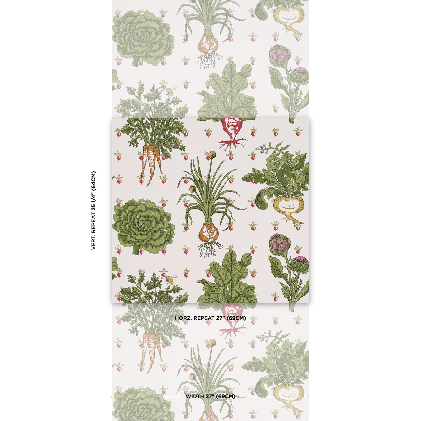 Purchase 5016780 | Green Grocer, Multi - Schumacher Wallpaper