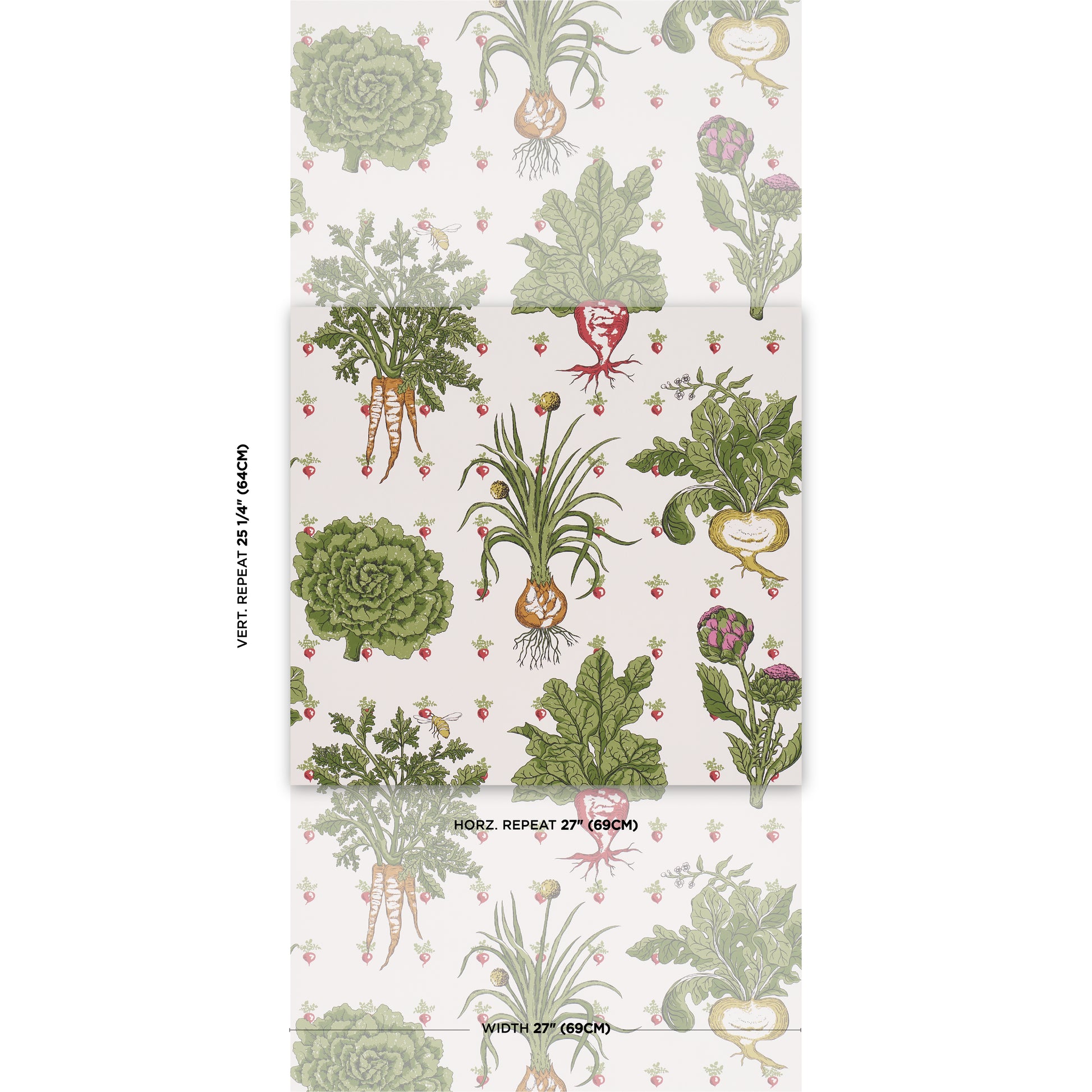 Purchase 5016780 | Green Grocer, Multi - Schumacher Wallpaper