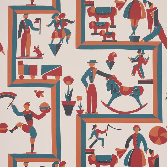 Purchase 5016790 | Vally Circus, Multi - Schumacher Wallpaper