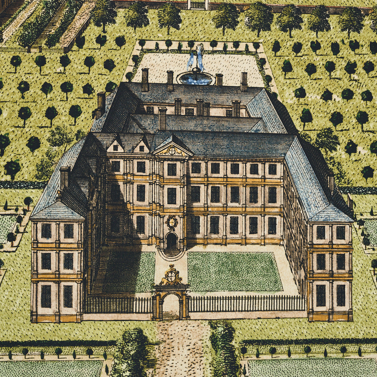 Purchase 5016810 | Mr. Darcy 3 Panel Set, Pemberley Green - Schumacher Wallpaper