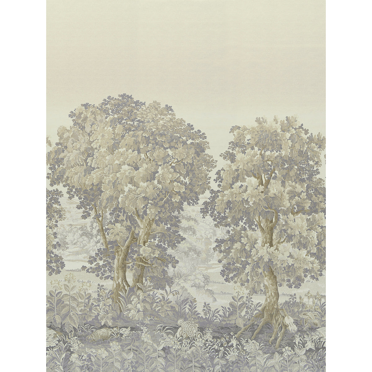 Purchase 5016823 | La Foret 3 Panel Set, Oyster Forest - Schumacher Wallpaper