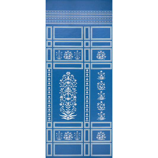 Purchase 5016830 | Palladio Mughal Two Panel Set, Blue - Schumacher Wallpaper