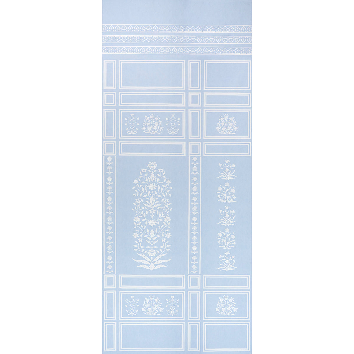 Purchase 5016831 | Palladio Mughal Two Panel Set, Sky - Schumacher Wallpaper