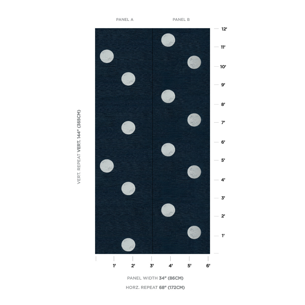 Purchase 5016842 | Monte Carlo Sisal 2 Panel Set, Indigo - Schumacher Wallpaper