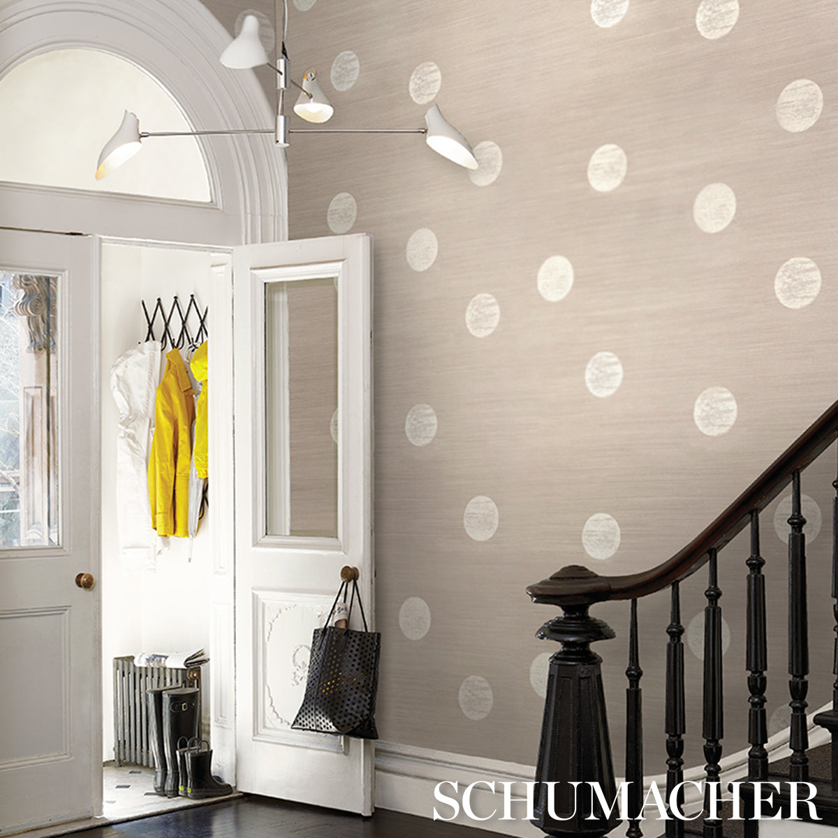 Purchase 5016843 | Monte Carlo Sisal 2 Panel Set, Silver - Schumacher Wallpaper