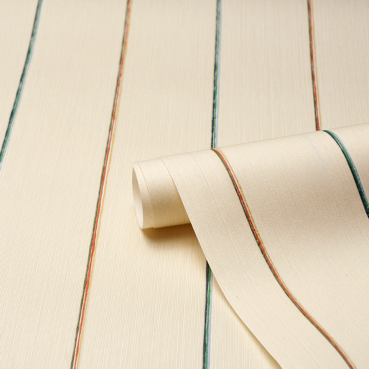 Purchase 5016893 | Draper Stripe, Moonlight - Schumacher Wallpaper