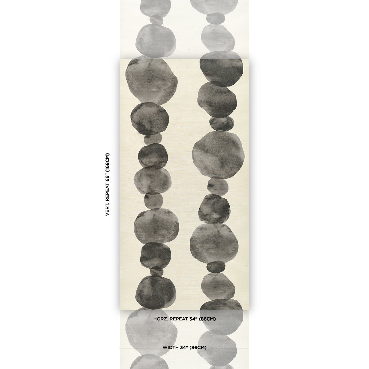 Purchase 5016910 | Hyperion Sisal, Off Black - Schumacher Wallpaper