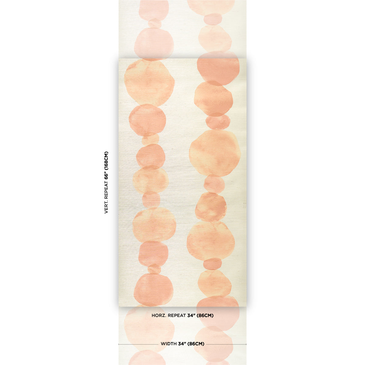 Purchase 5016911 | Hyperion Sisal, Peach - Schumacher Wallpaper