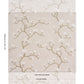 Purchase 5016931 | Magnolia Tree, Grisaille - Schumacher Wallpaper