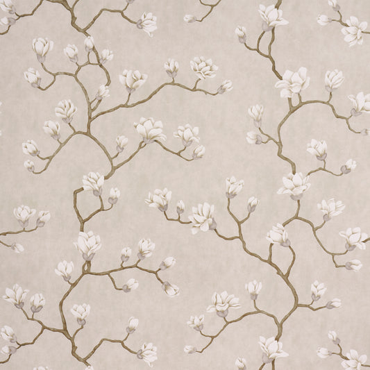 Purchase 5016931 | Magnolia Tree, Grisaille - Schumacher Wallpaper