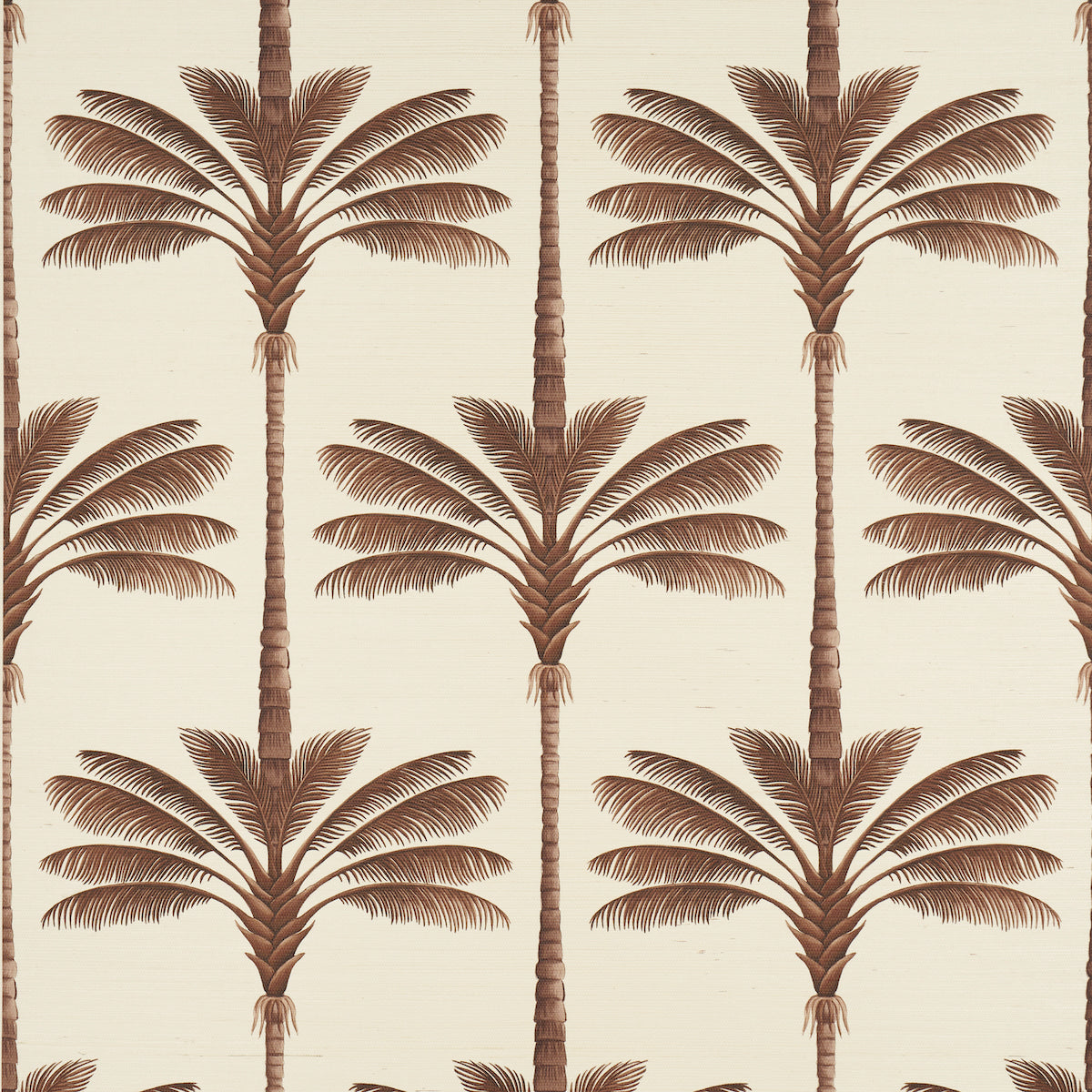 Purchase 5016960 | A Palm Is A Palm Sisal, Chocolate Meets Tobacco - Schumacher Wallpaper