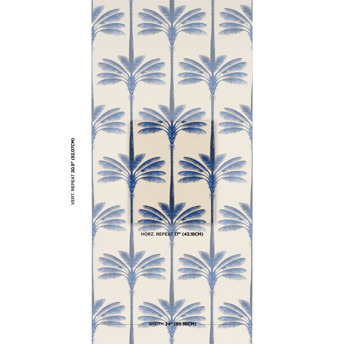 Purchase 5016962 | A Palm Is A Palm Sisal, Indigo Palm Grove - Schumacher Wallpaper