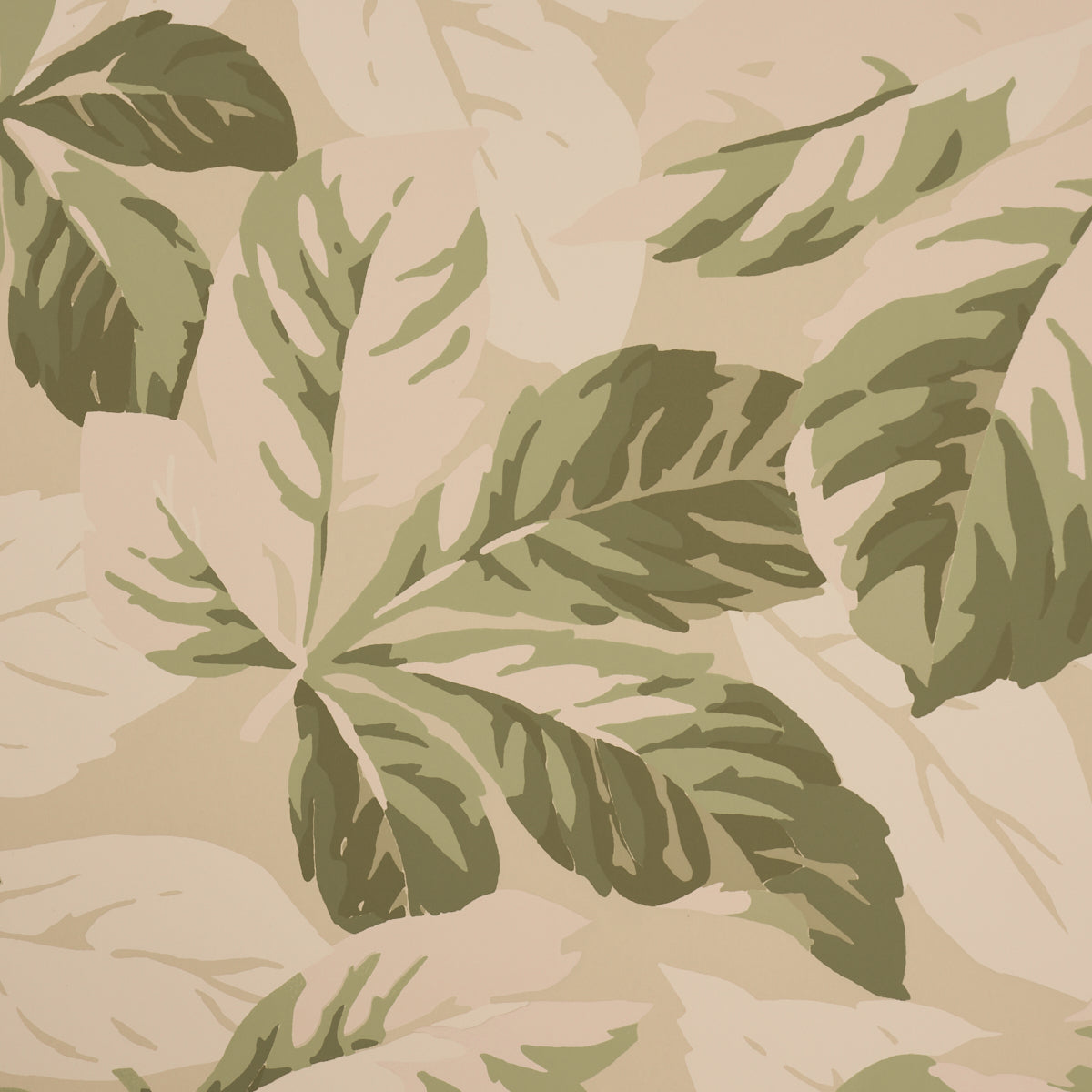 Purchase 5016980 | Arboreal Handprint, Leaf - Schumacher Wallpaper