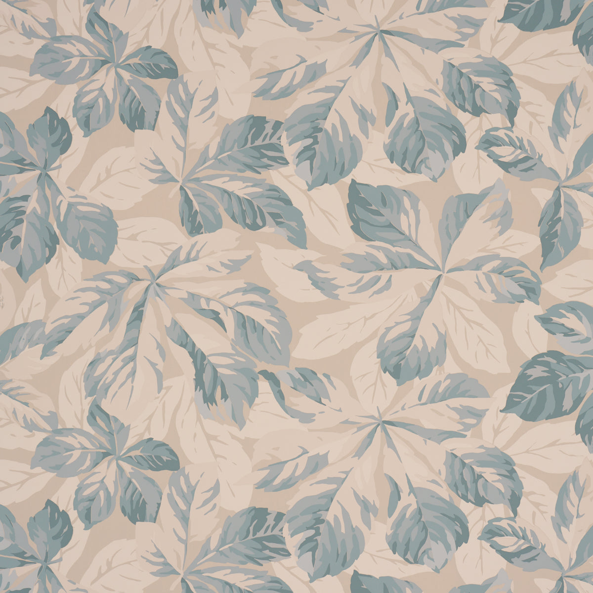 Purchase 5016981 | Arboreal Handprint, Blue - Schumacher Wallpaper