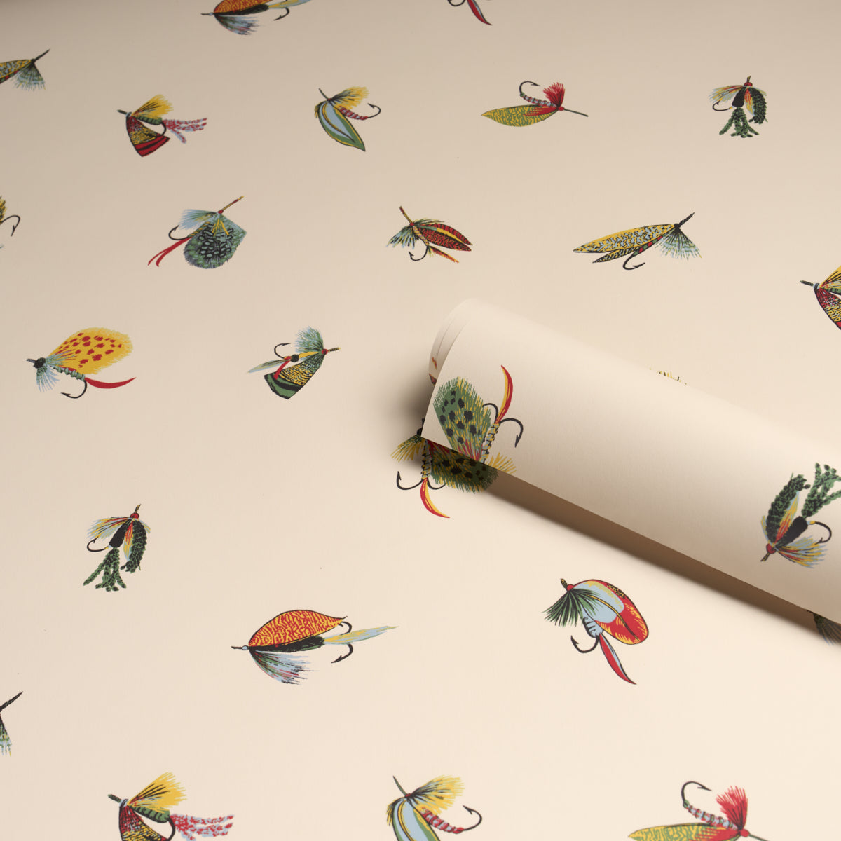 Purchase 5016990 | Fly Fishing, Ivory - Schumacher Wallpaper