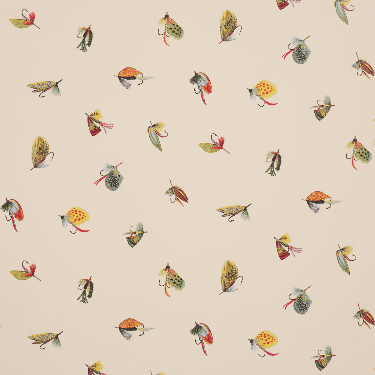 Purchase 5016990 | Fly Fishing, Ivory - Schumacher Wallpaper