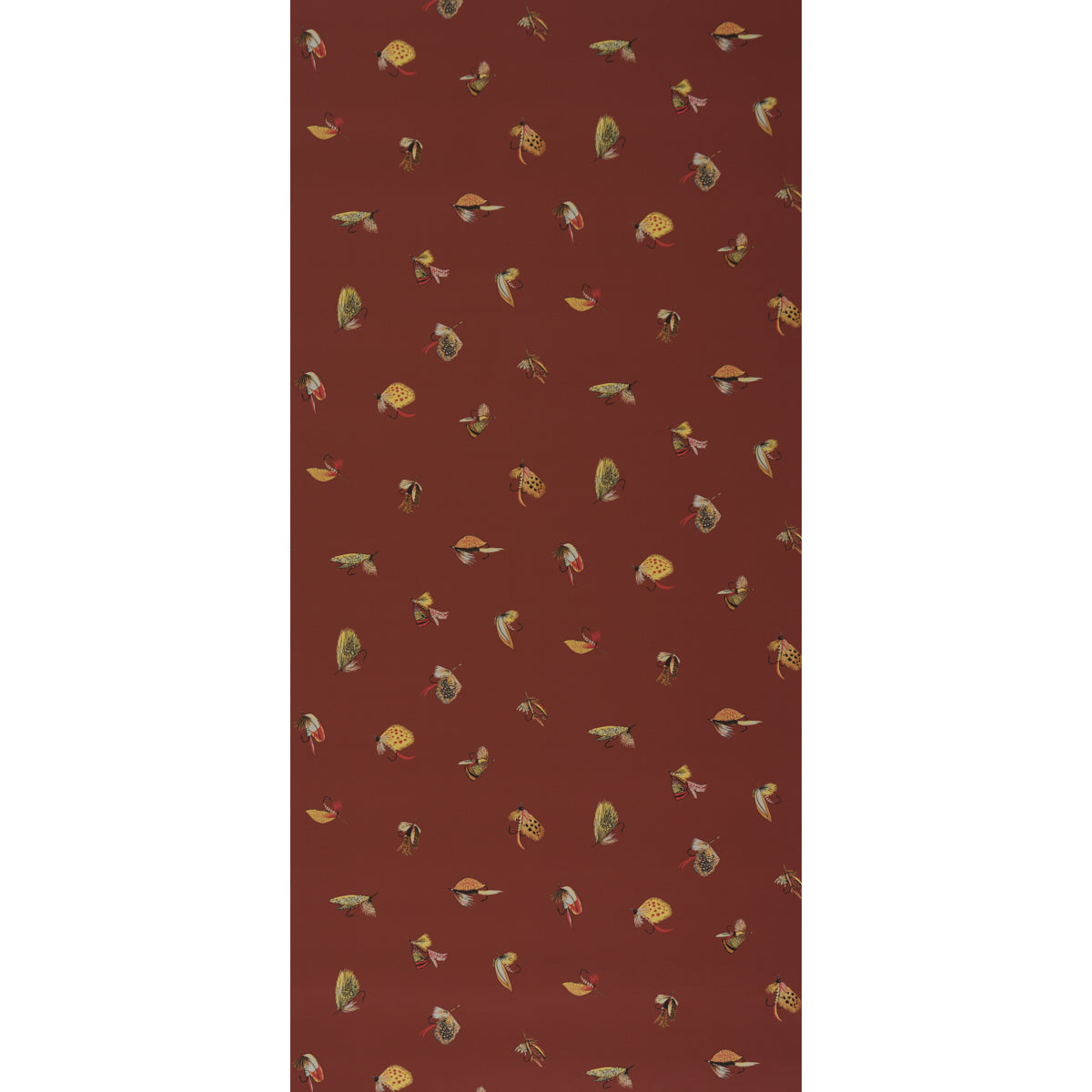 Purchase 5016992 | Fly Fishing, Russet - Schumacher Wallpaper