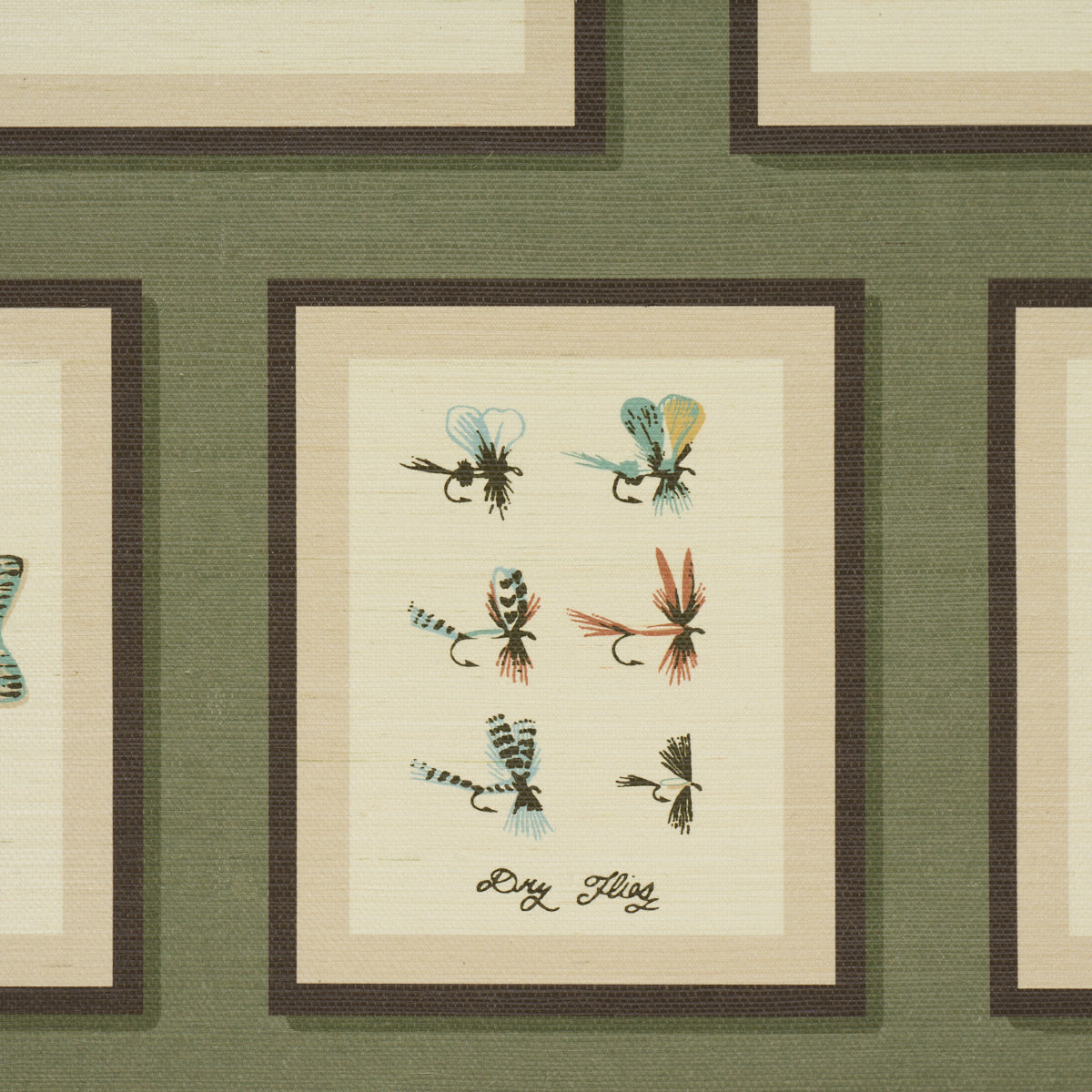 Purchase 5017000 | Jamie'S Trophies Sisal, Forest Green - Schumacher Wallpaper