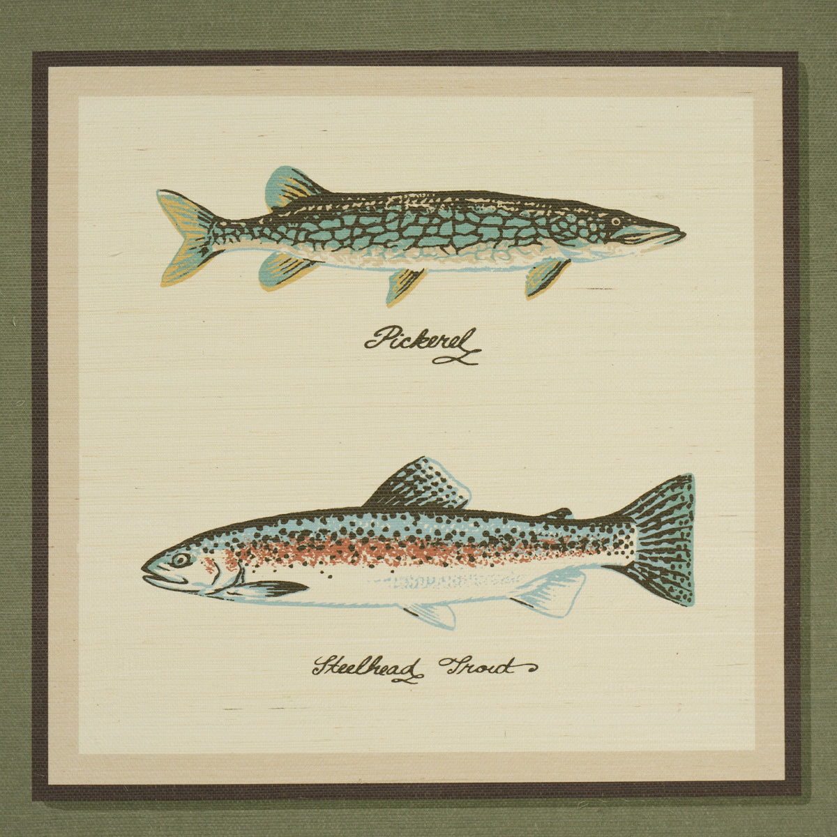 Purchase 5017000 | Jamie'S Trophies Sisal, Forest Green - Schumacher Wallpaper